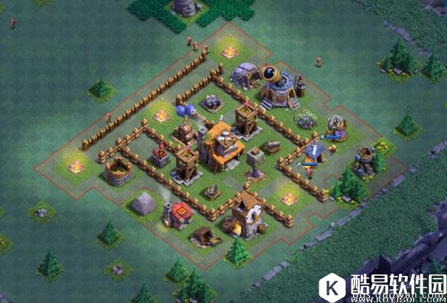 防止对方偷百分比！部落冲突夜世界5本初期阵型