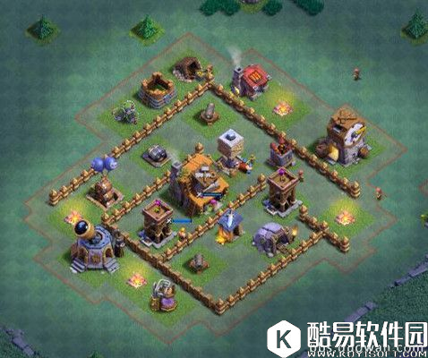 防止对方偷百分比！部落冲突夜世界5本初期阵型