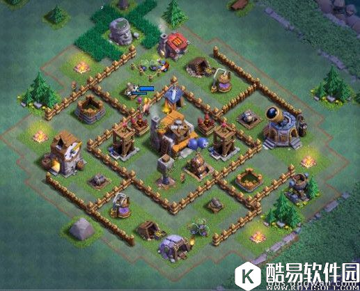 防止对方偷百分比！部落冲突夜世界5本初期阵型