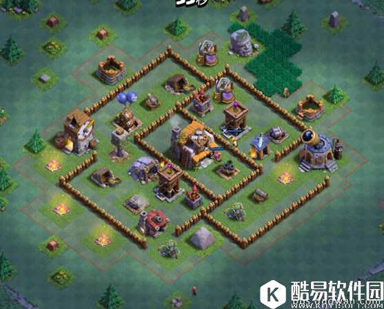 防止对方偷百分比！部落冲突夜世界5本初期阵型