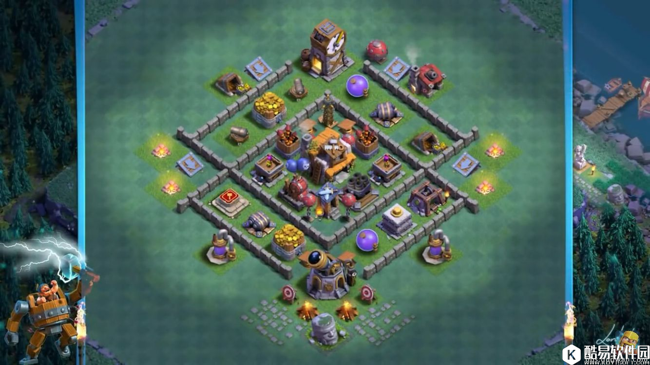 部落冲突第二世界5本阵型集锦！18个阵来自油管