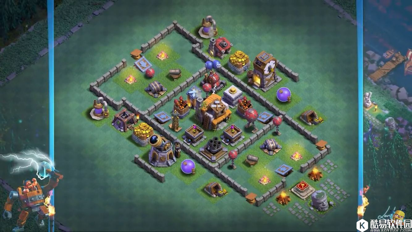 部落冲突第二世界5本阵型集锦！18个阵来自油管