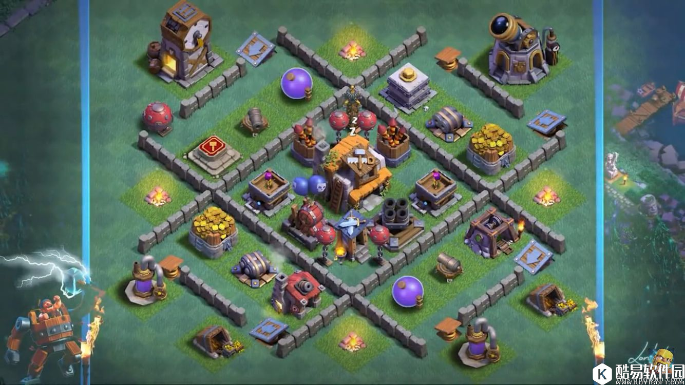 部落冲突第二世界5本阵型集锦！18个阵来自油管