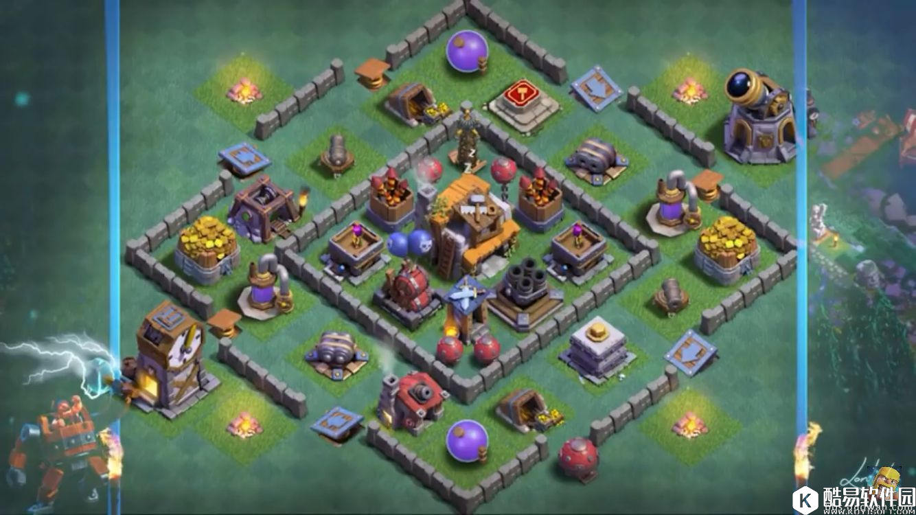 部落冲突第二世界5本阵型集锦！18个阵来自油管