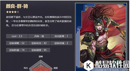 率土之滨颜良武将搭配攻略 颜良技能介绍