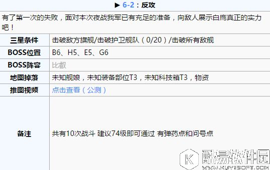 碧蓝航线推图攻略第六章 舰B推图第六章攻略