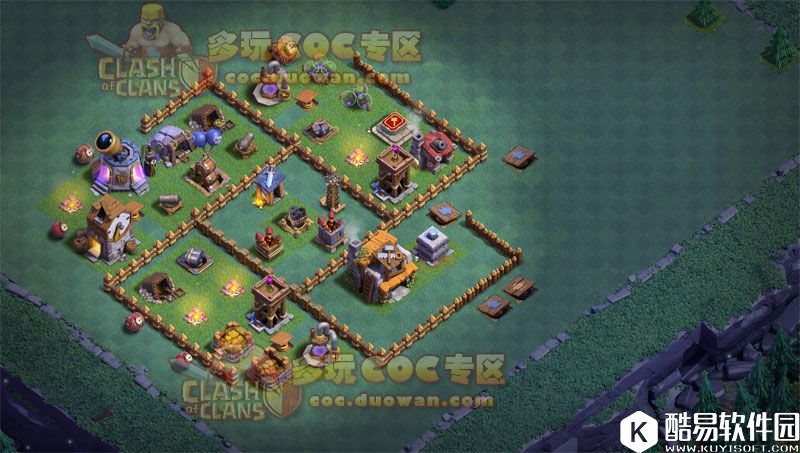 夜世界2800杯适用 部落冲突5本初期实用阵推荐