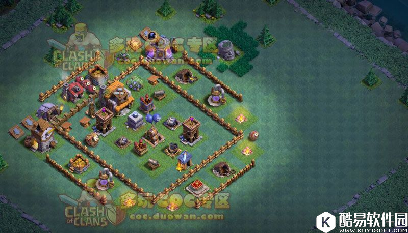 夜世界2800杯适用 部落冲突5本初期实用阵推荐