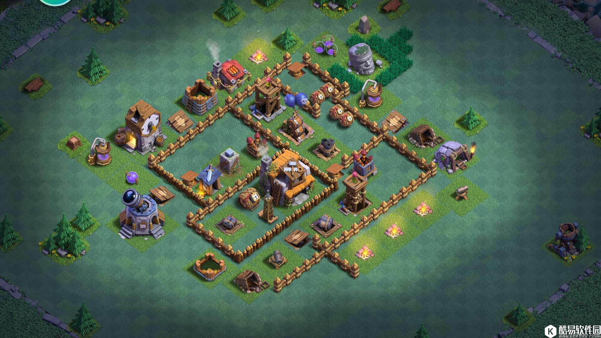 部落冲突夜世界5本分格式阵型！三次改版微调中