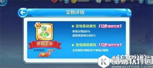 天天酷跑S级宝物梦境圣水属性详解