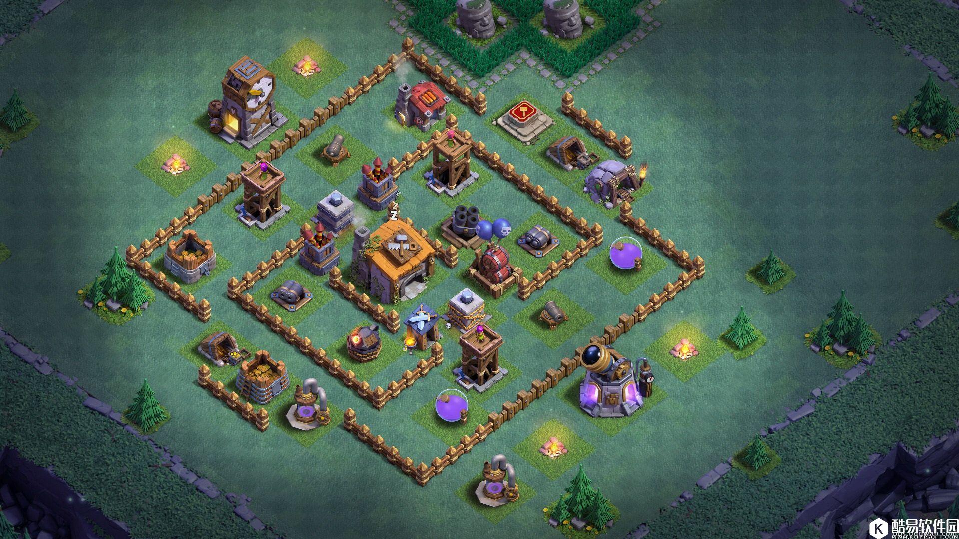 部落冲突夜世界零氪6本阵 3200杯只尝3败