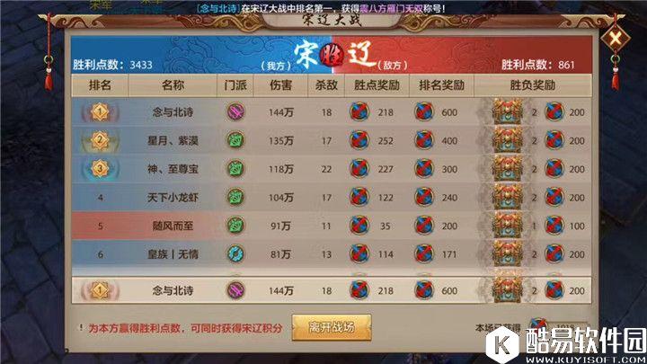 天龙八部手游峨眉在宋辽大战中胜利的正确姿势