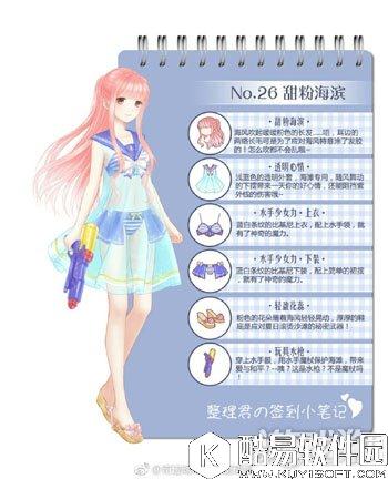 奇迹暖暖甜粉海滨甜美文案介绍