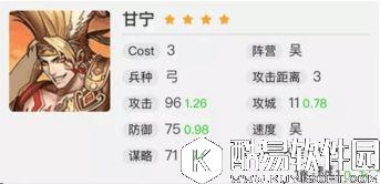 率土之滨吴势力最强四星碰瓷武将推荐