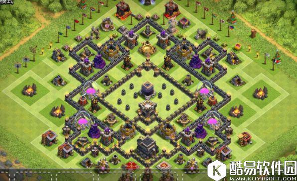 部落冲突九本日常护黑阵型改进版！