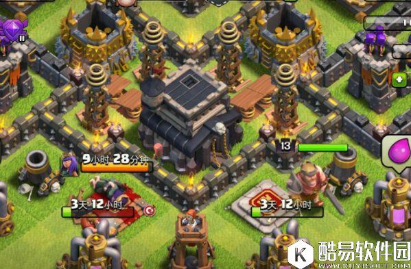 部落冲突九本日常护黑阵型改进版！