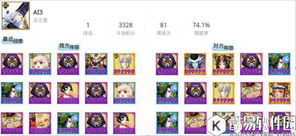 阴阳师8.12平安京斗技登顶战报：小鹿男异军突起！