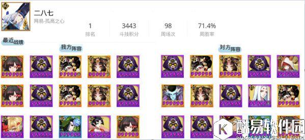 阴阳师8.12平安京斗技登顶战报：小鹿男异军突起！