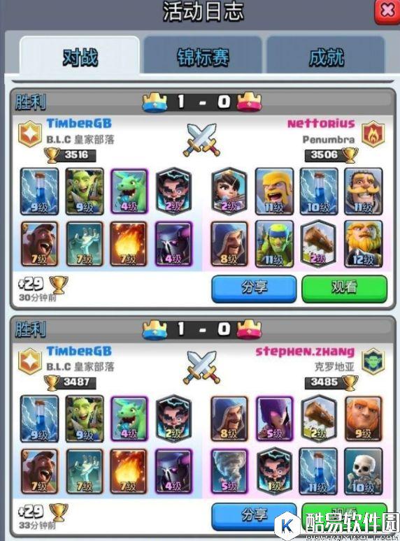 皇室战争皮卡野猪卡组 针对环境越级挑战