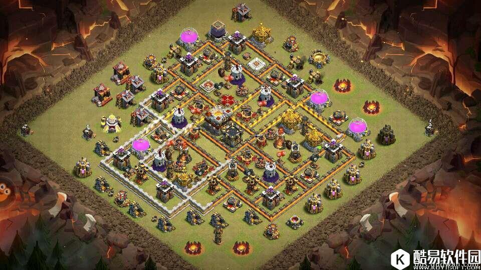 部落冲突11本内置大本防三阵 10.5宝宝号适用 部落冲突11本内置大本防三阵 10.5宝宝号适用