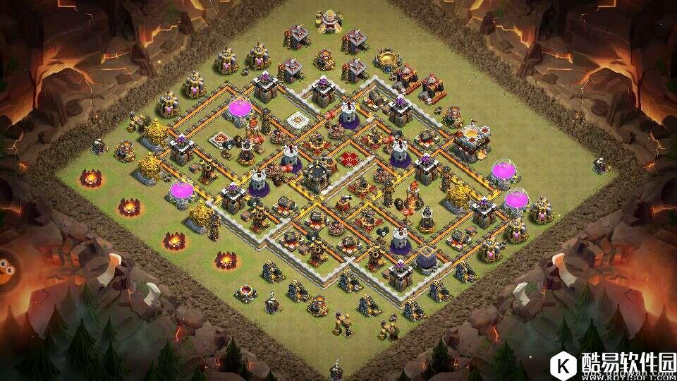 部落冲突11本内置大本防三阵 10.5宝宝号适用 部落冲突11本内置大本防三阵 10.5宝宝号适用