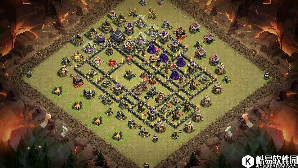 部落冲突11本内置大本防三阵 10.5宝宝号适用 部落冲突11本内置大本防三阵 10.5宝宝号适用