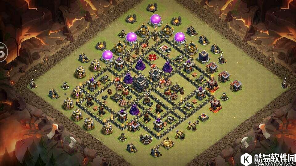 部落冲突11本内置大本防三阵 10.5宝宝号适用 部落冲突11本内置大本防三阵 10.5宝宝号适用