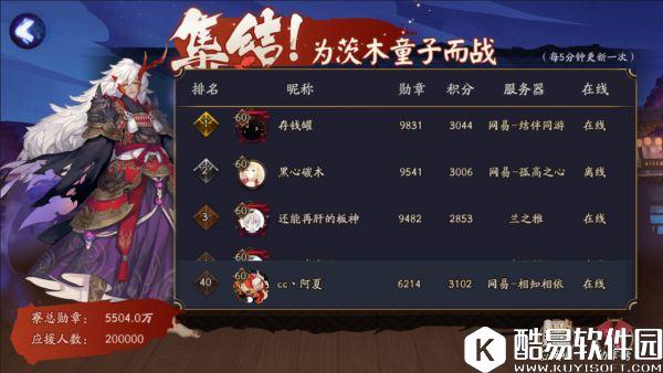 阴阳师全民应援第二周战报 附带低段位阵容推荐 阴阳师全民应援第二周战报 附带低段位阵容推荐