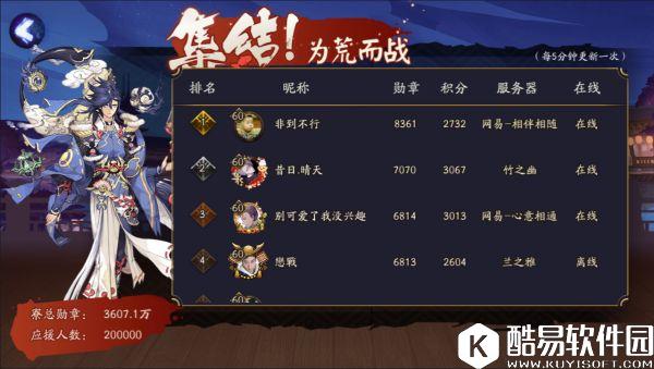 阴阳师全民应援第二周战报 附带低段位阵容推荐 阴阳师全民应援第二周战报 附带低段位阵容推荐