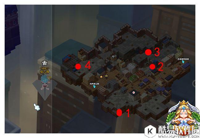 冒险岛2黄金宝箱坐标点 黑金市地图宝箱分布