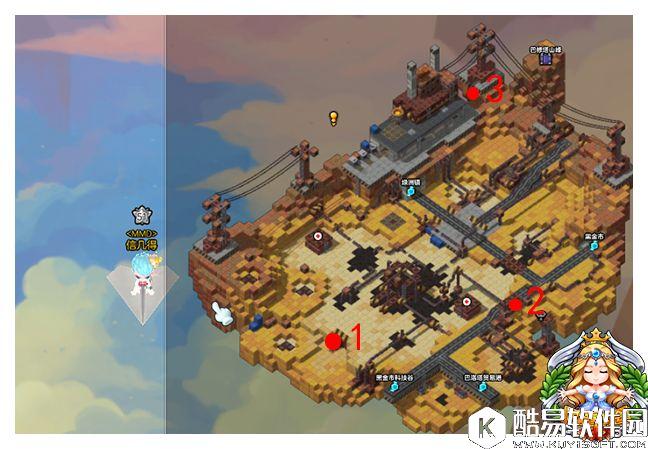 冒险岛2黄金宝箱坐标点 黑金市地图宝箱分布