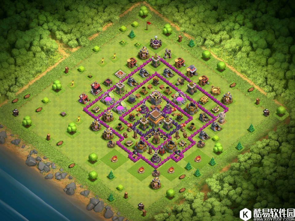 加农炮已改装！部落冲突8本多层架构另类回字阵