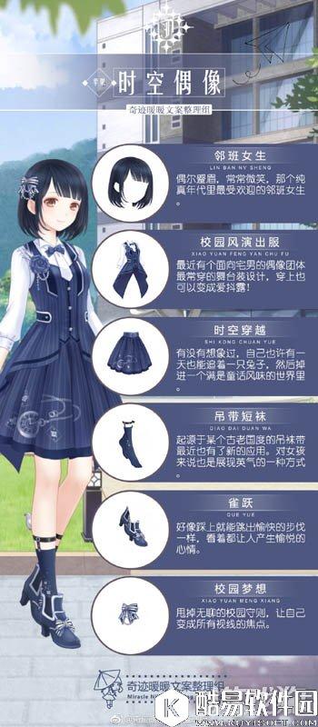 奇迹暖暖苹果联邦时空偶像文案介绍