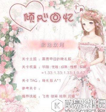 奇迹暖暖倾心回忆高贵夺目的晚礼服高分搭配