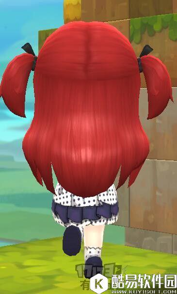 冒险岛2可爱DIY服装展示 古风波点小碎花连衣裙