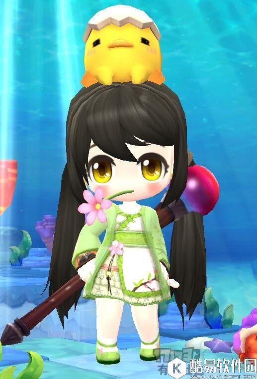 冒险岛2古风服装DIY 春意昂扬的绿色古风衣服