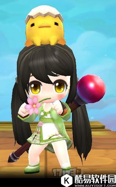 冒险岛2古风服装DIY 春意昂扬的绿色古风衣服