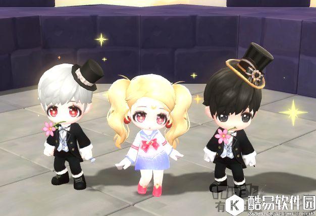 冒险岛2服装DIY 夜礼服假面黑色西服帅哥