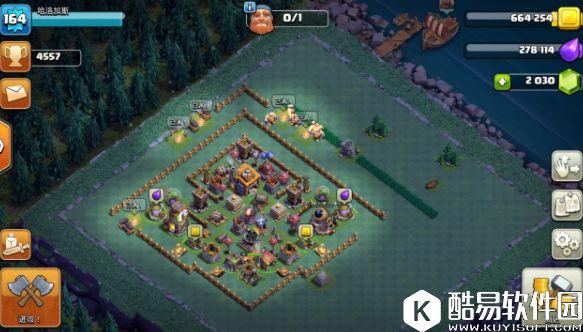 部落冲突夜世界第一次三星7本！附本方7本阵型