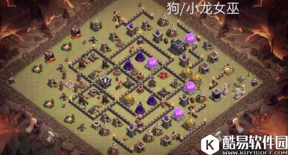 独特外置墙设计！部落冲突9本部落战阵型八连发