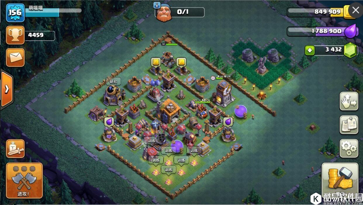 部落冲突夜世界7本初期阵型！摆阵思路不断改进