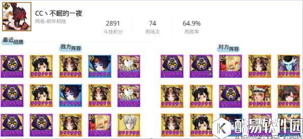 阴阳师10.21平安京斗技登顶战况：反打小妹金鱼姬