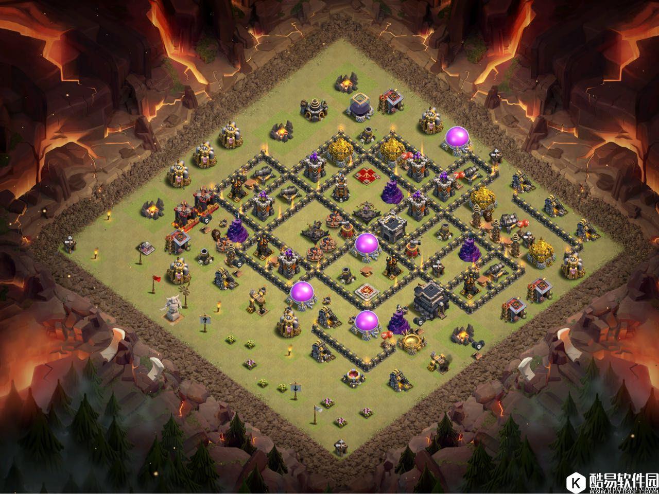 部落冲突9本不规则怪阵分享！部落战防三星专用