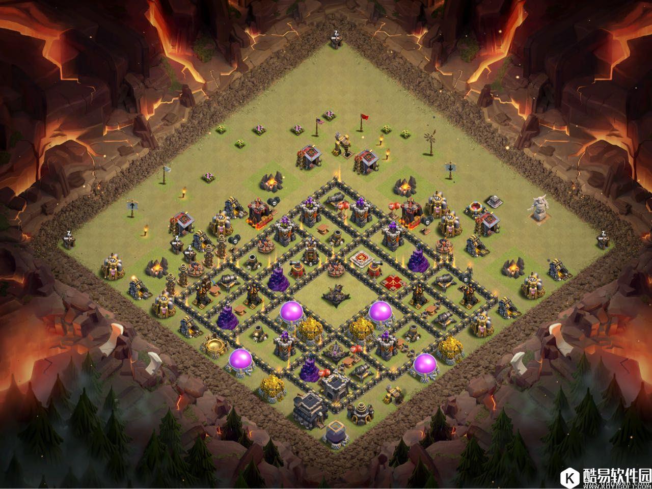 部落冲突9本不规则怪阵分享！部落战防三星专用