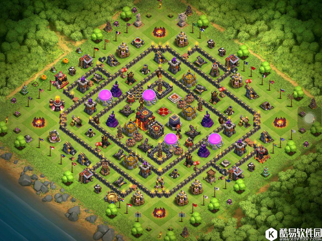 部落冲突2017万圣节种树专用阵汇总(10本篇) 部落冲突2017万圣节种树专用阵汇总(10本篇)