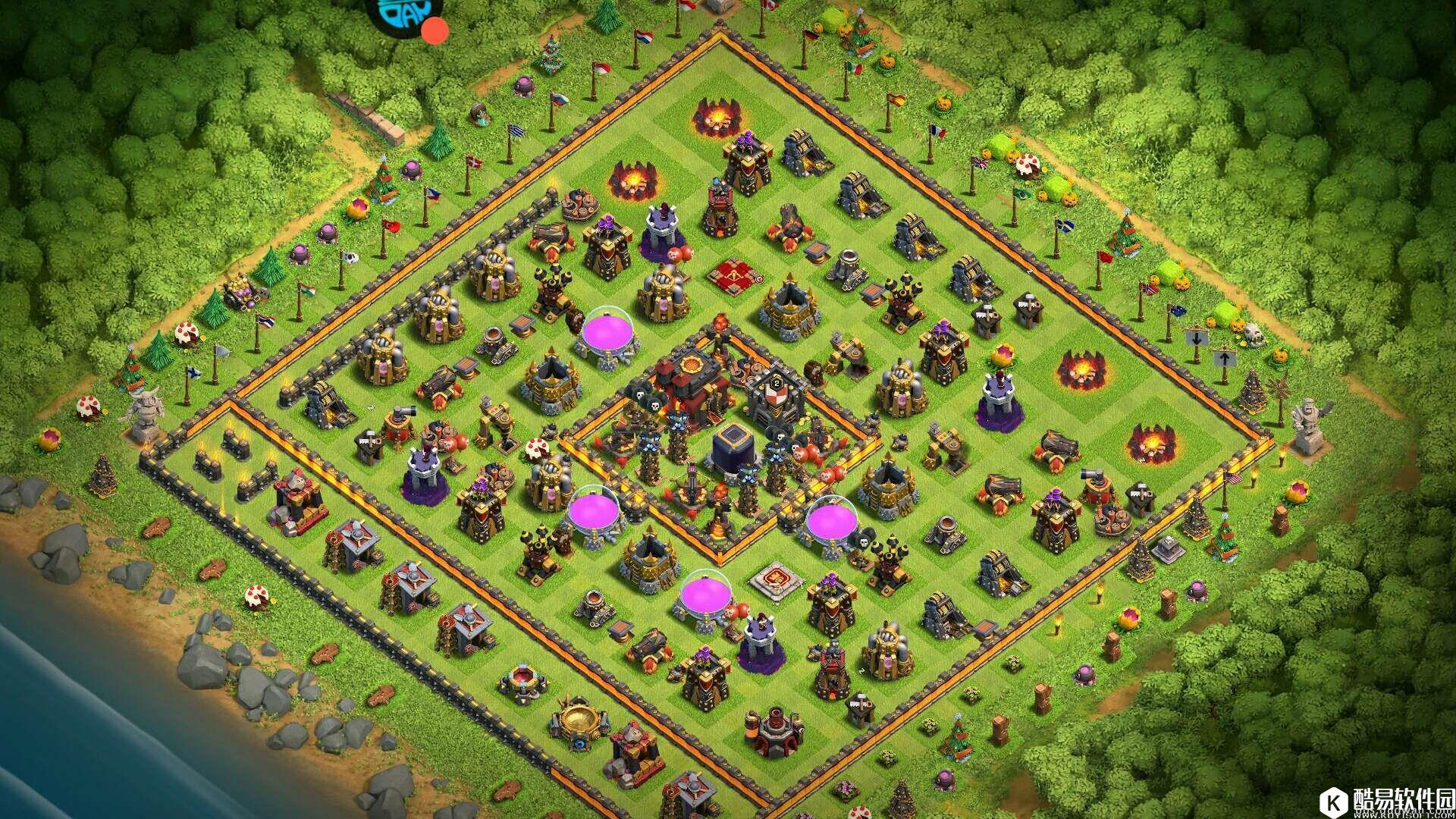 部落冲突2017万圣节种树专用阵汇总(10本篇) 部落冲突2017万圣节种树专用阵汇总(10本篇)