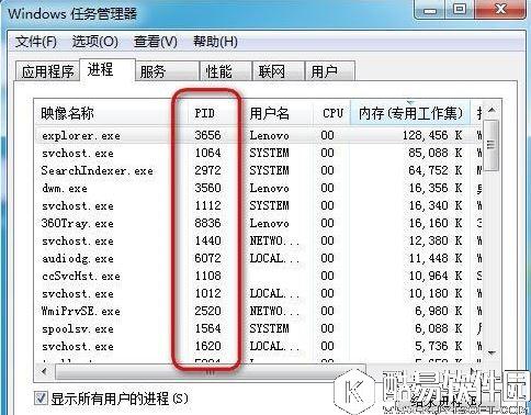 win7系统如何显示任务管理器pid号    win7系统显示任务管理器pid号操作方法