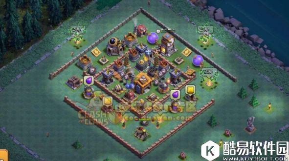 部落冲突夜世界7本新阵！世界第一高防阵型分享