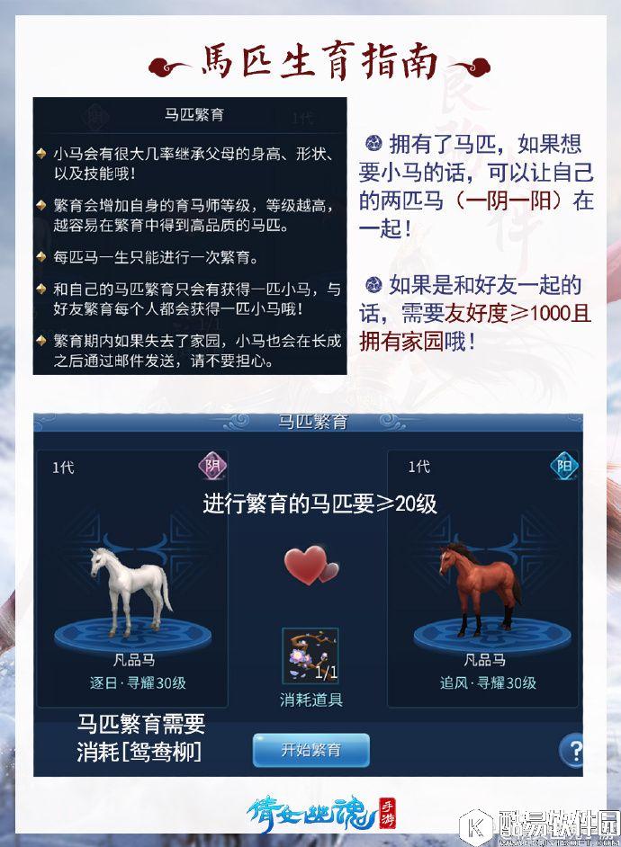 倩女幽魂马匹繁育教程 怎么繁殖马