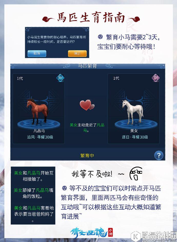 倩女幽魂马匹繁育教程 怎么繁殖马